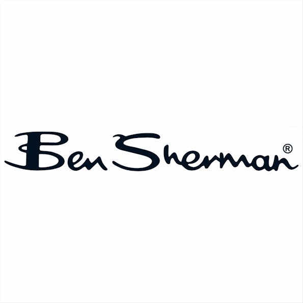Ben Sherman - Beige-Donkerbruine Houndstooth hemdjas