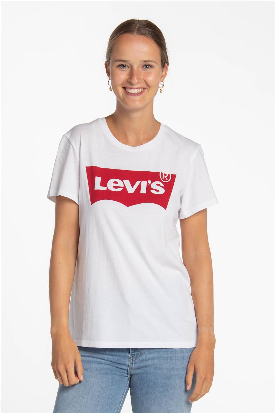 Levi's - Witte Batwing logo T-shirt