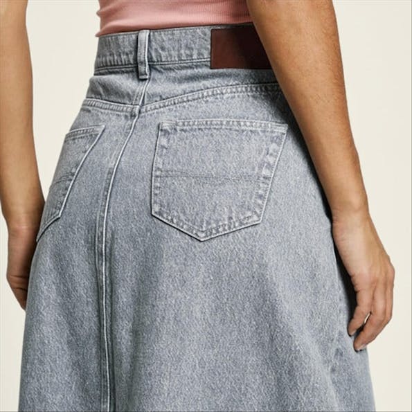Pepe Jeans London - Grijze Maxi jeansrok
