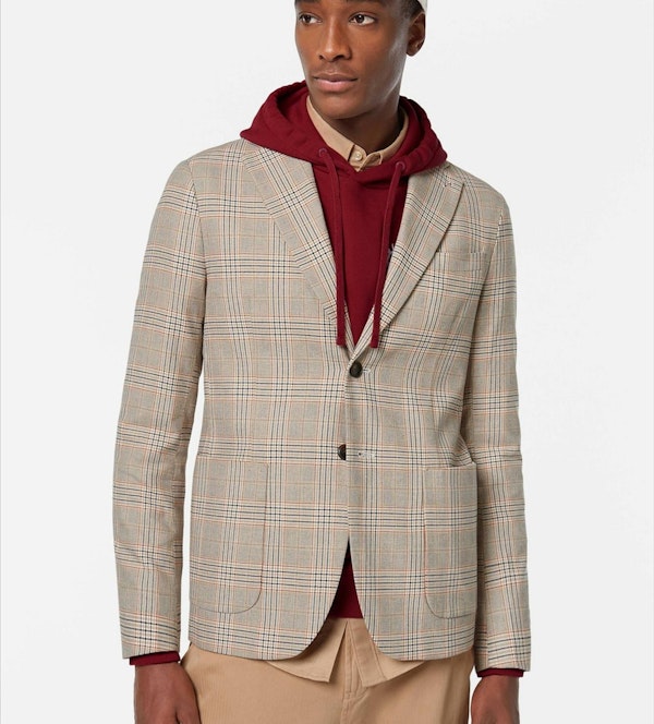 Scotch & Soda - Beige Check blazer