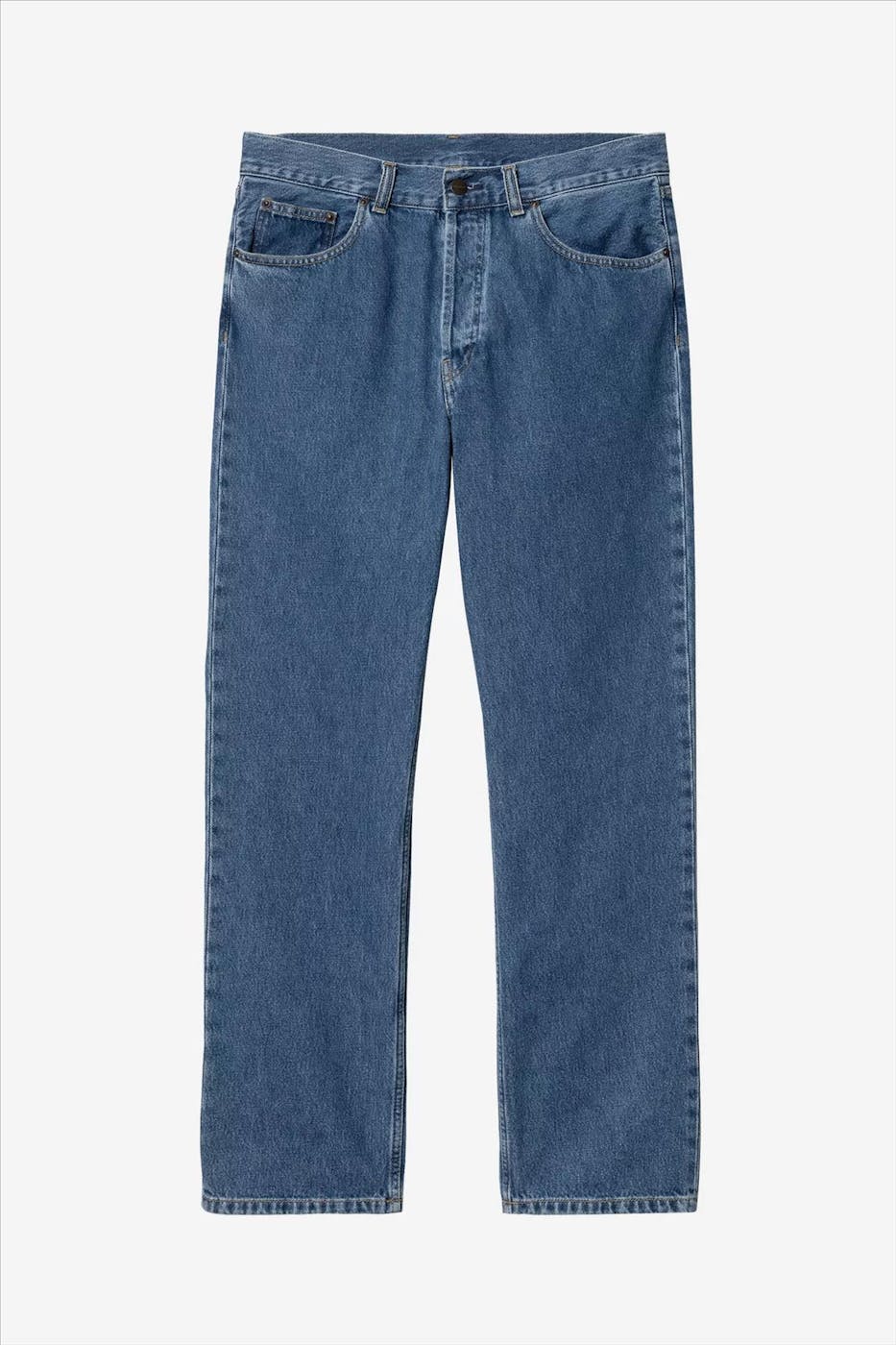 Carhartt WIP - Middenblauwe Nolan relaxed straight jeans