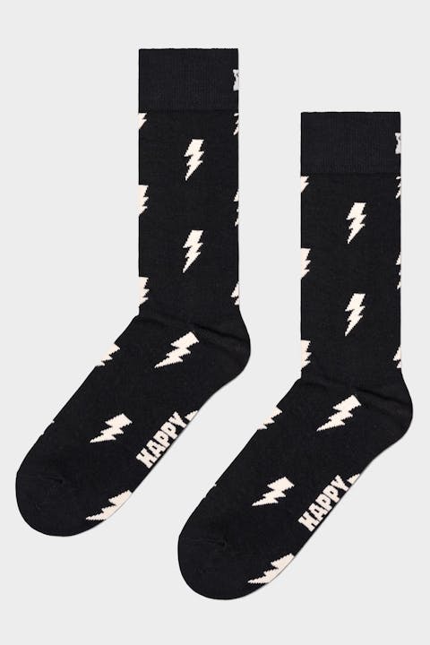 Happy Socks - Zwarte Flash sokken, maat: 41-46