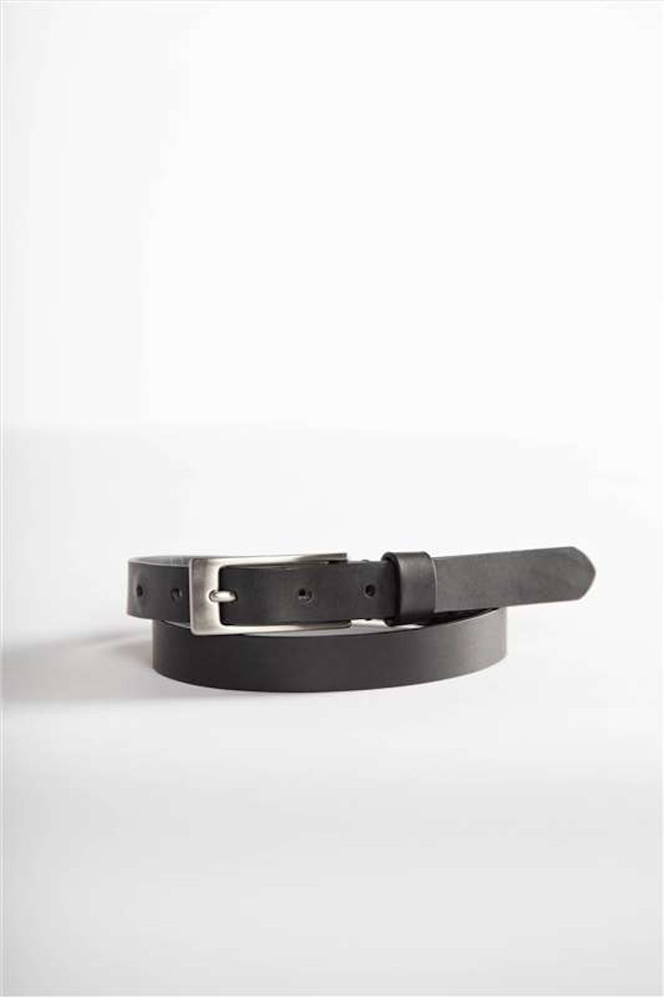 Vano - Donkerblauwe fijne lederen riem