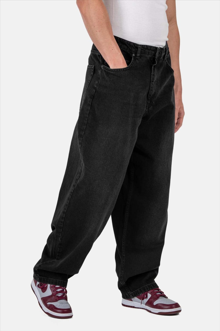 Reell - Zwarte Baggy Tapered jeans