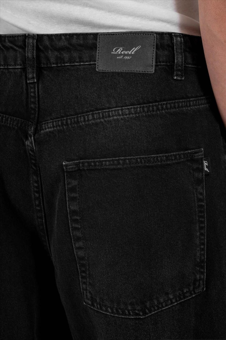 Reell - Zwarte Baggy Tapered jeans
