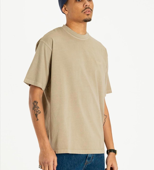 WOODBIRD - Lichtgroene Baine Washed T-shirt