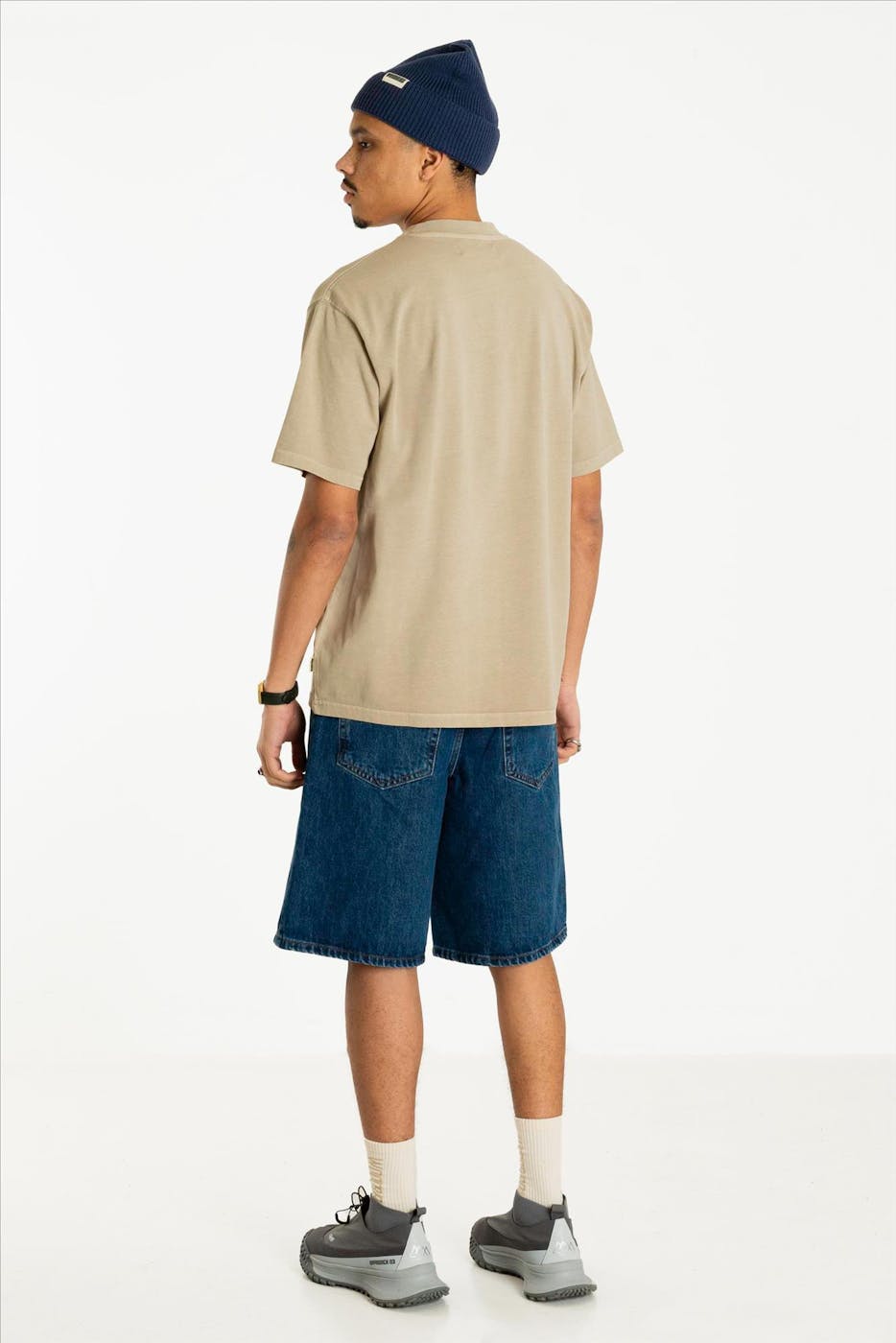 WOODBIRD - Lichtgroene Baine Washed T-shirt