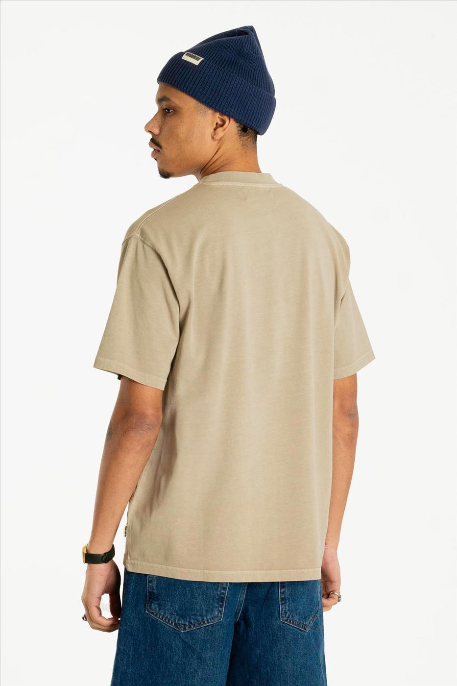 WOODBIRD - Lichtgroene Baine Washed T-shirt