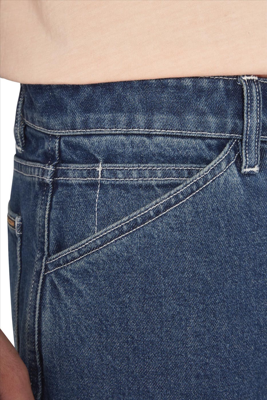 Volcom - Donkerblauwe Utility jeansshort