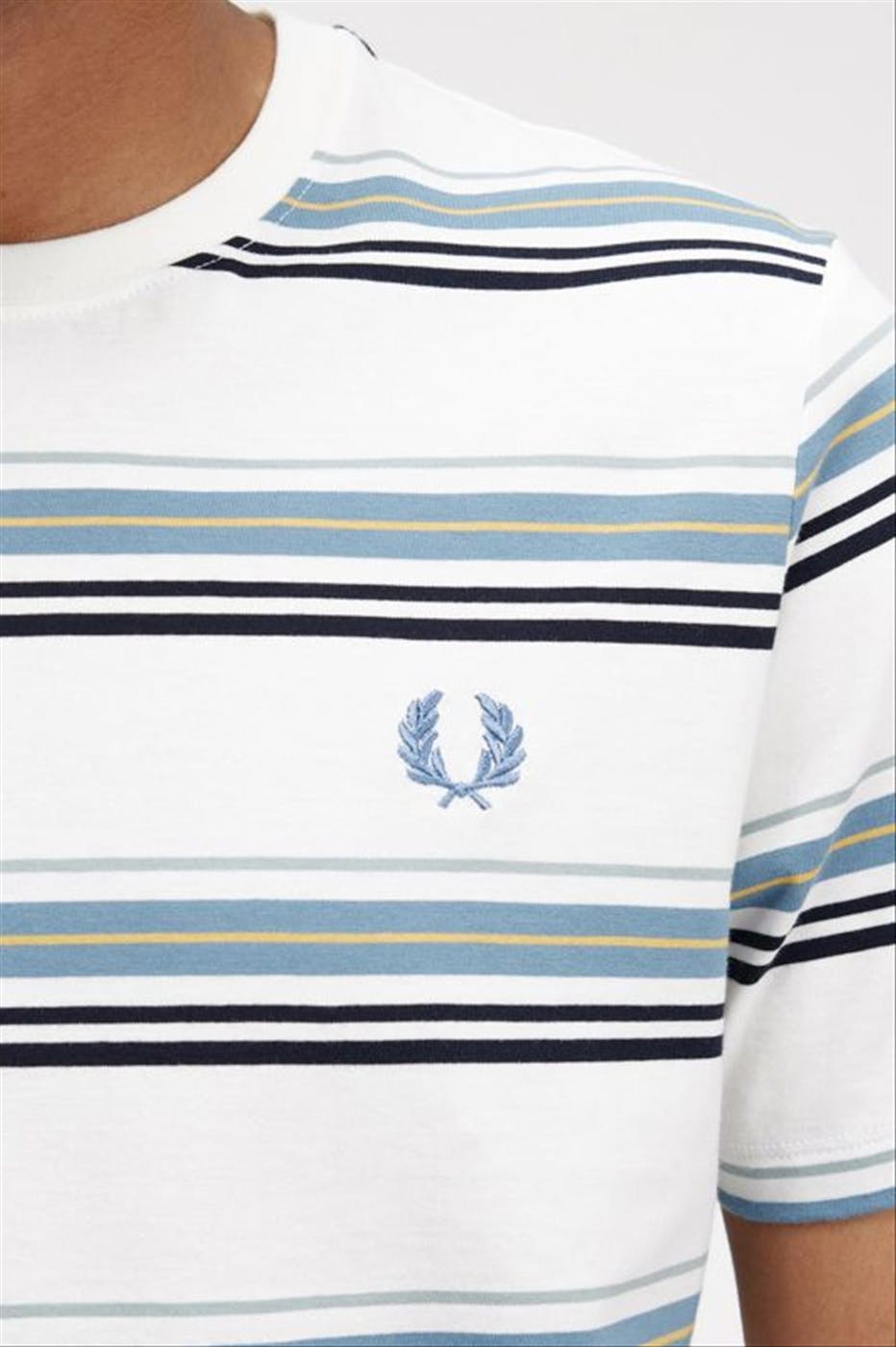Fred Perry - Witte Stripe T-shirt