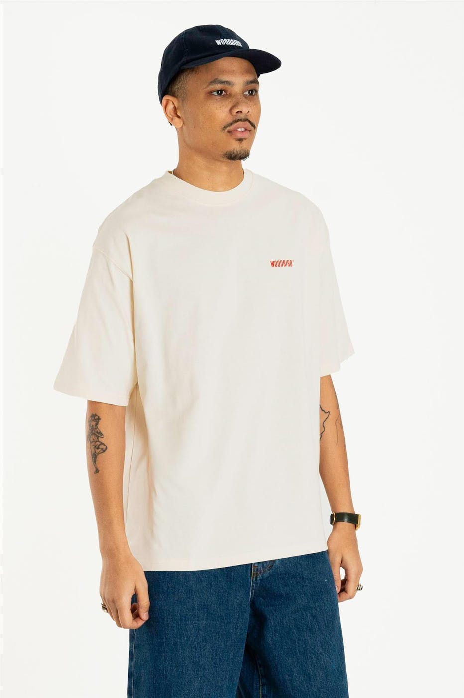 WOODBIRD - Ecru Baine Dude T-shirt