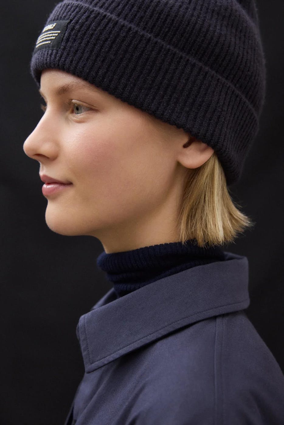 ECOALF - Donkerpaarse Wool muts