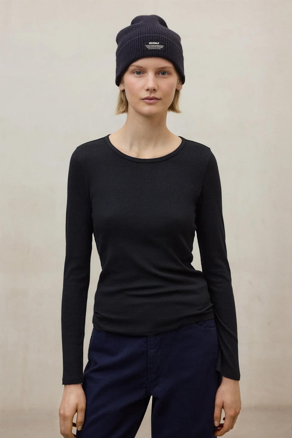 ECOALF - Donkerpaarse Wool muts