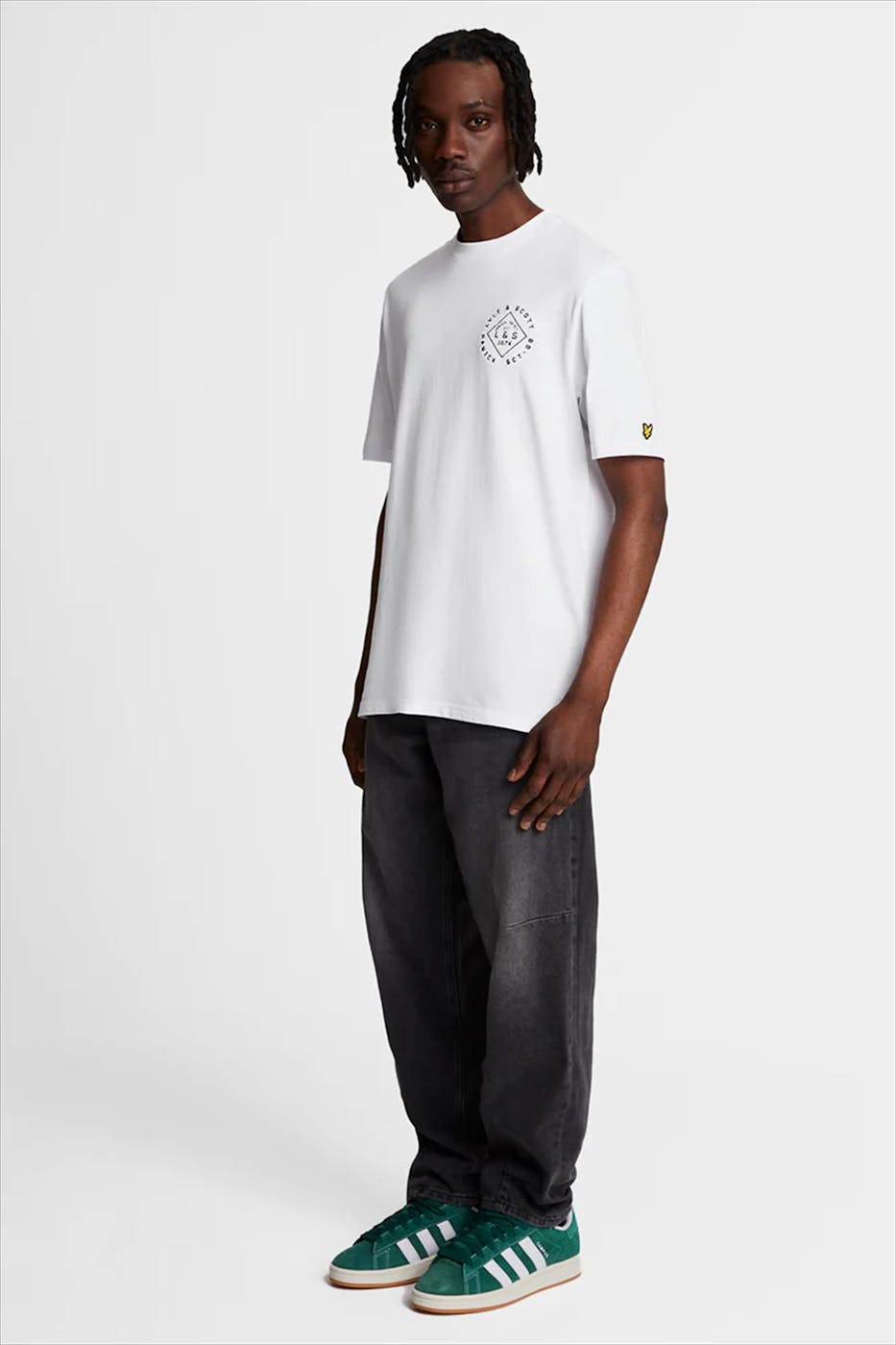 Lyle & Scott - Witte Stamp T-shirt