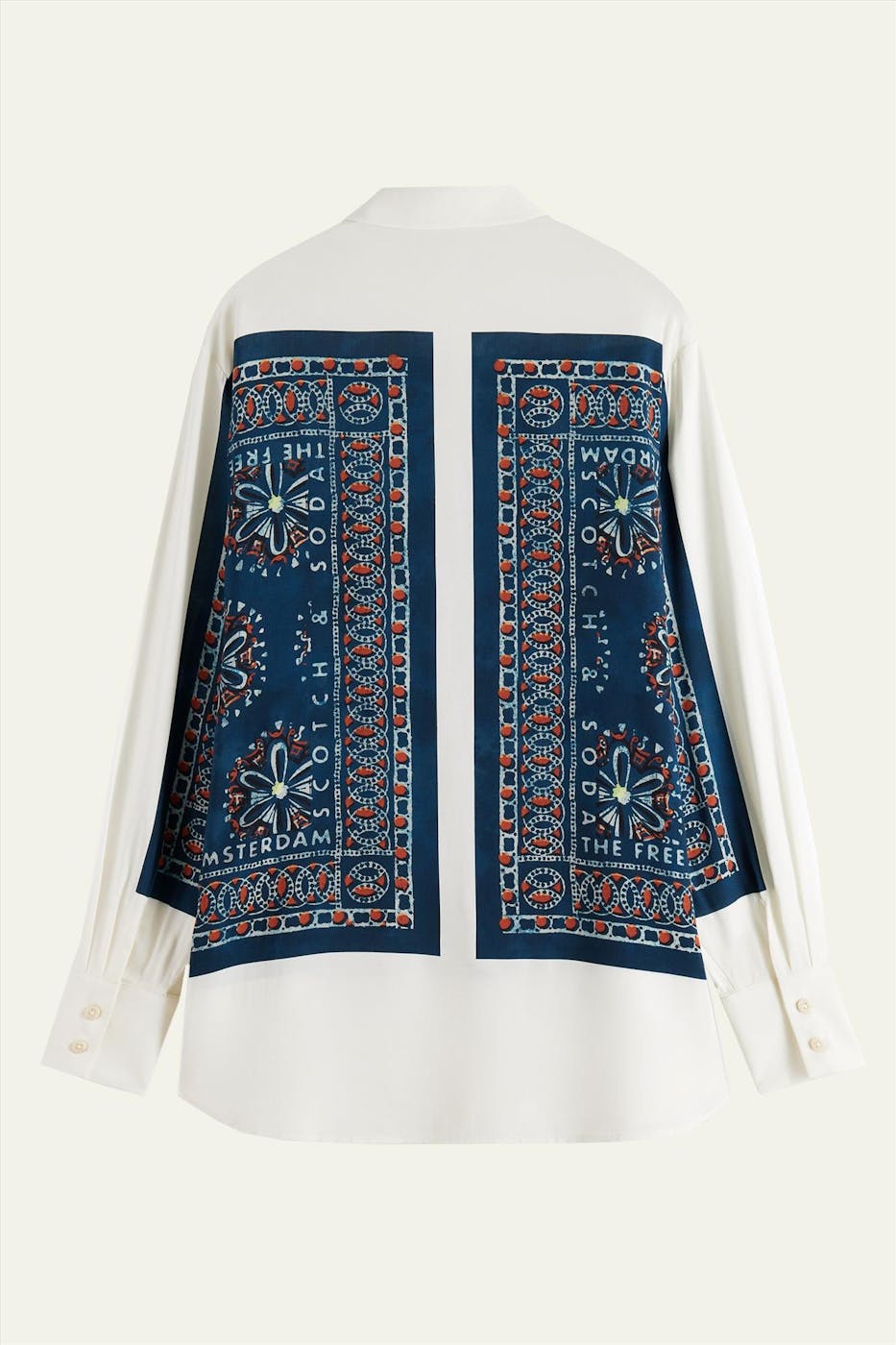 Scotch & Soda - Witte Bandana-print blouse