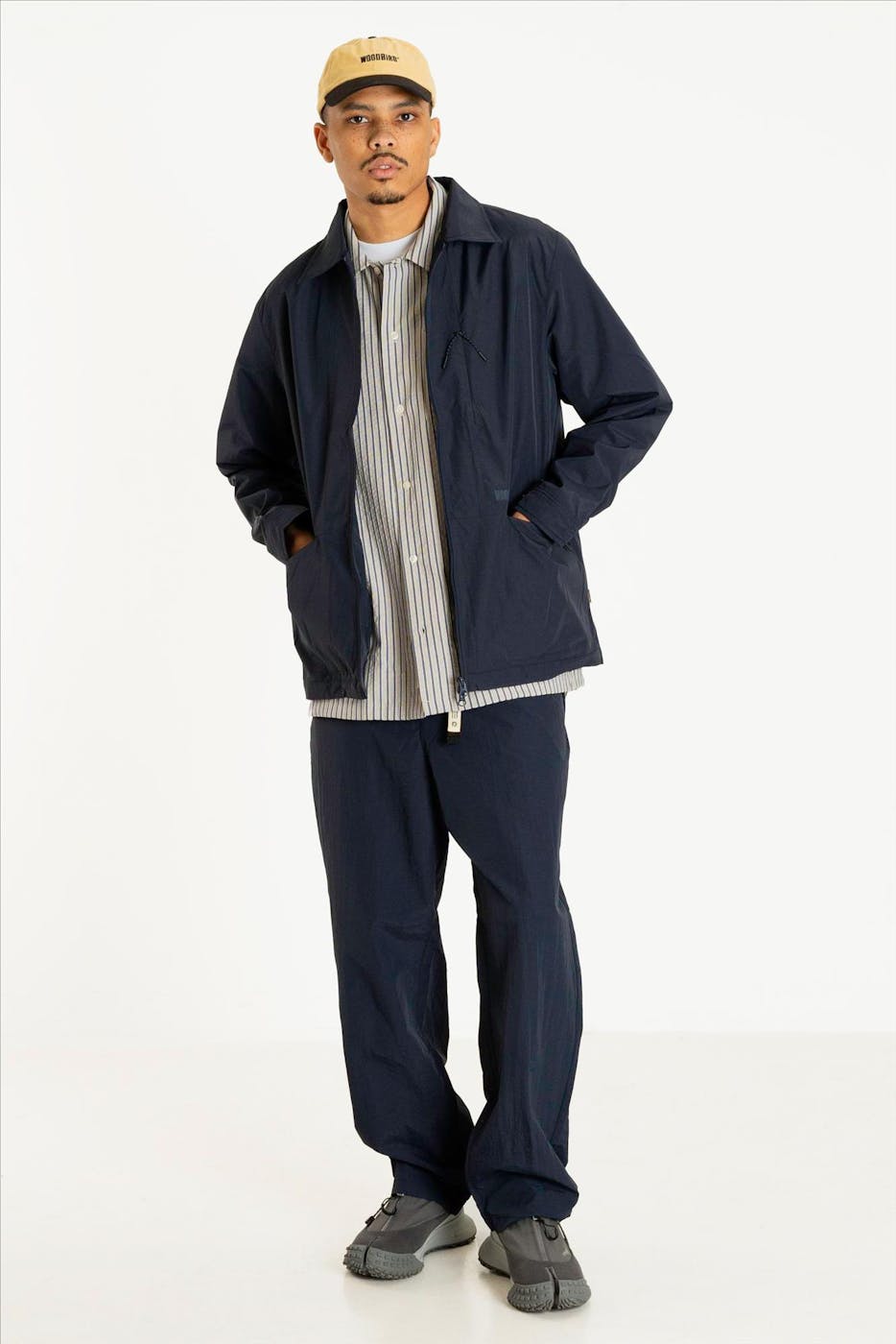 WOODBIRD - Donkerblauwe Treck Sport jas