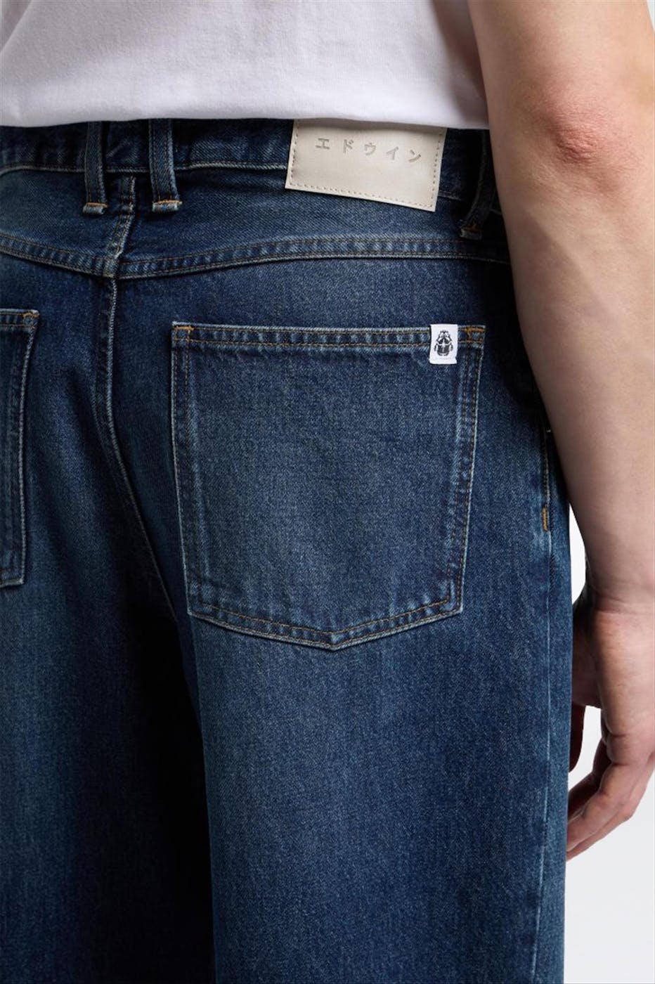Edwin - Donkerblauwe Tyrell loose jeans