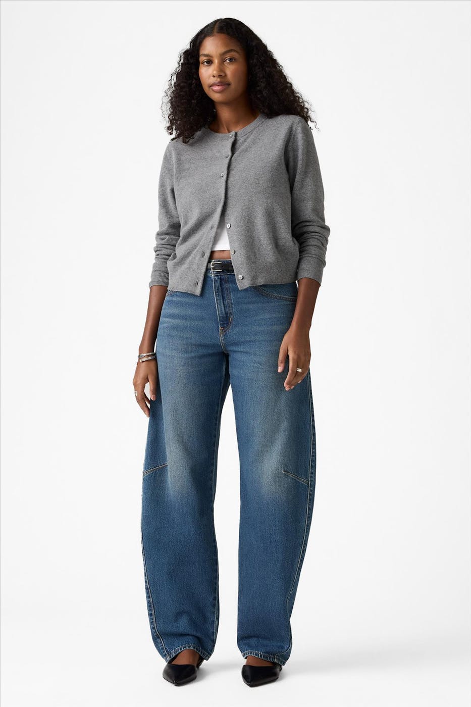 Levi's - Donkerblauwe Baggy Dad Barrel jeans