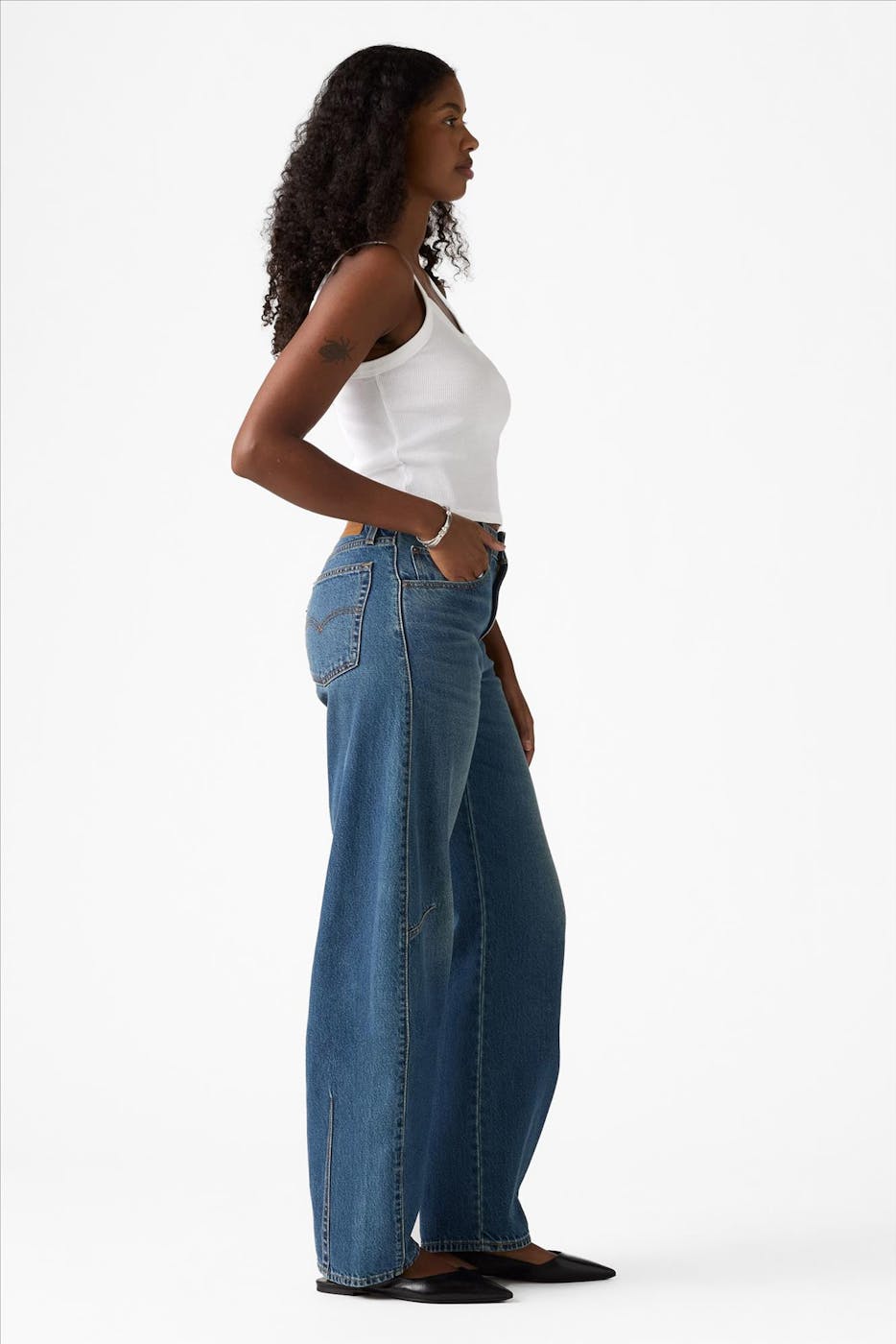 Levi's - Donkerblauwe Baggy Dad Barrel jeans
