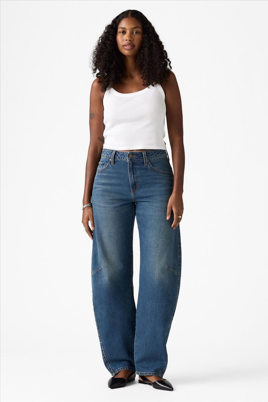 Levi's - Donkerblauwe Baggy Dad Barrel jeans