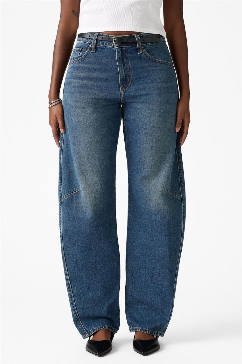 Levi's - Donkerblauwe Baggy Dad Barrel jeans