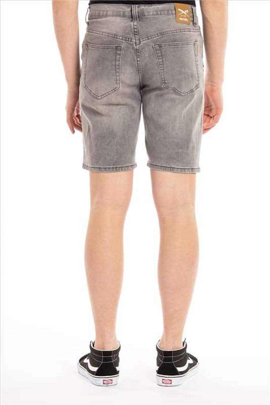 Iriedaily - Grijze jeans Slim Shot 3D. Short