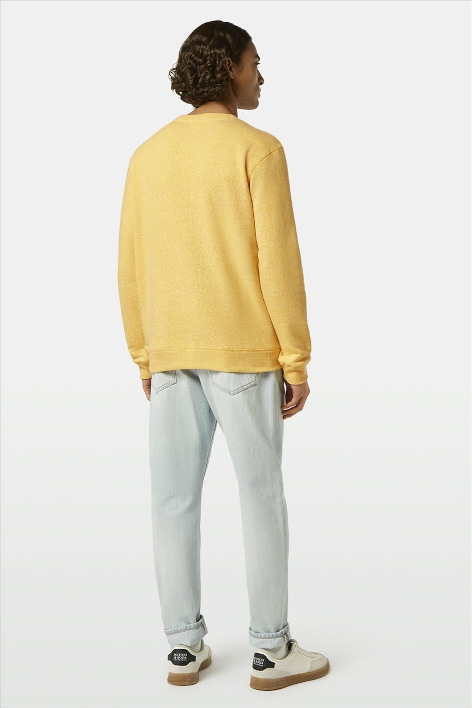 Scotch & Soda - Gele Melange sweater