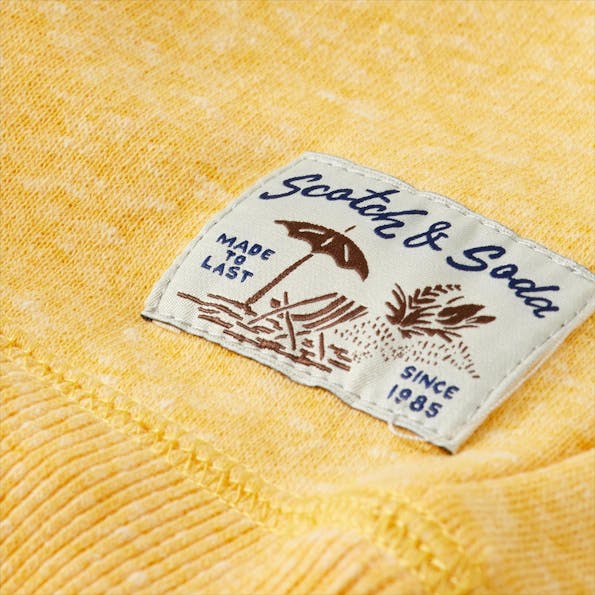 Scotch & Soda - Gele Melange sweater