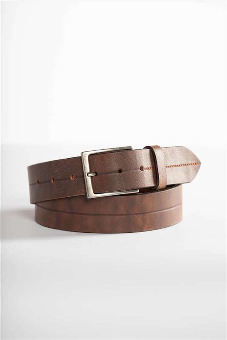 Vano - Donkerbruine riem in leer
