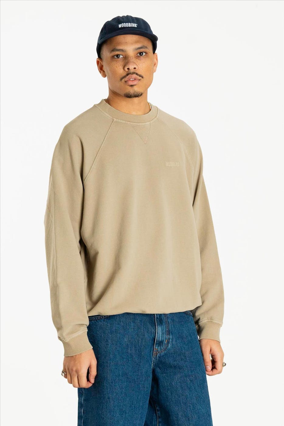 WOODBIRD - Beige Zhang Washed sweater