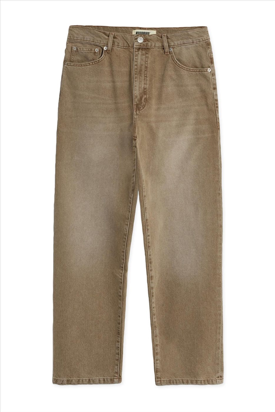 WOODBIRD - Beige Leroy Safha loose tapered jeans