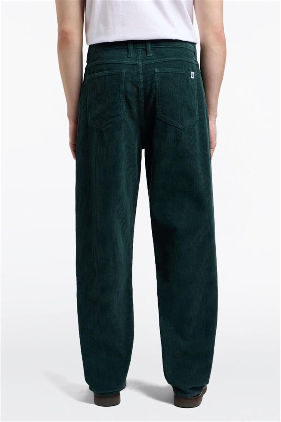 Edwin - Donkergroene Matrix loose straight broek