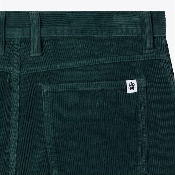 Edwin - Donkergroene Matrix loose straight broek