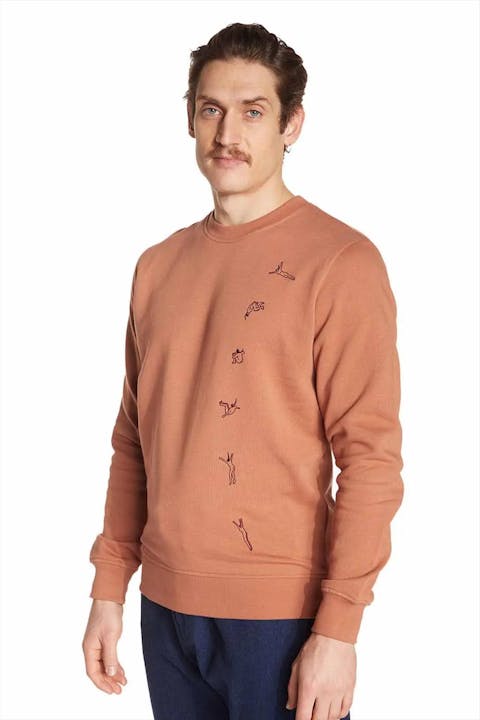 OLOW - Roestbruine High Dive sweater
