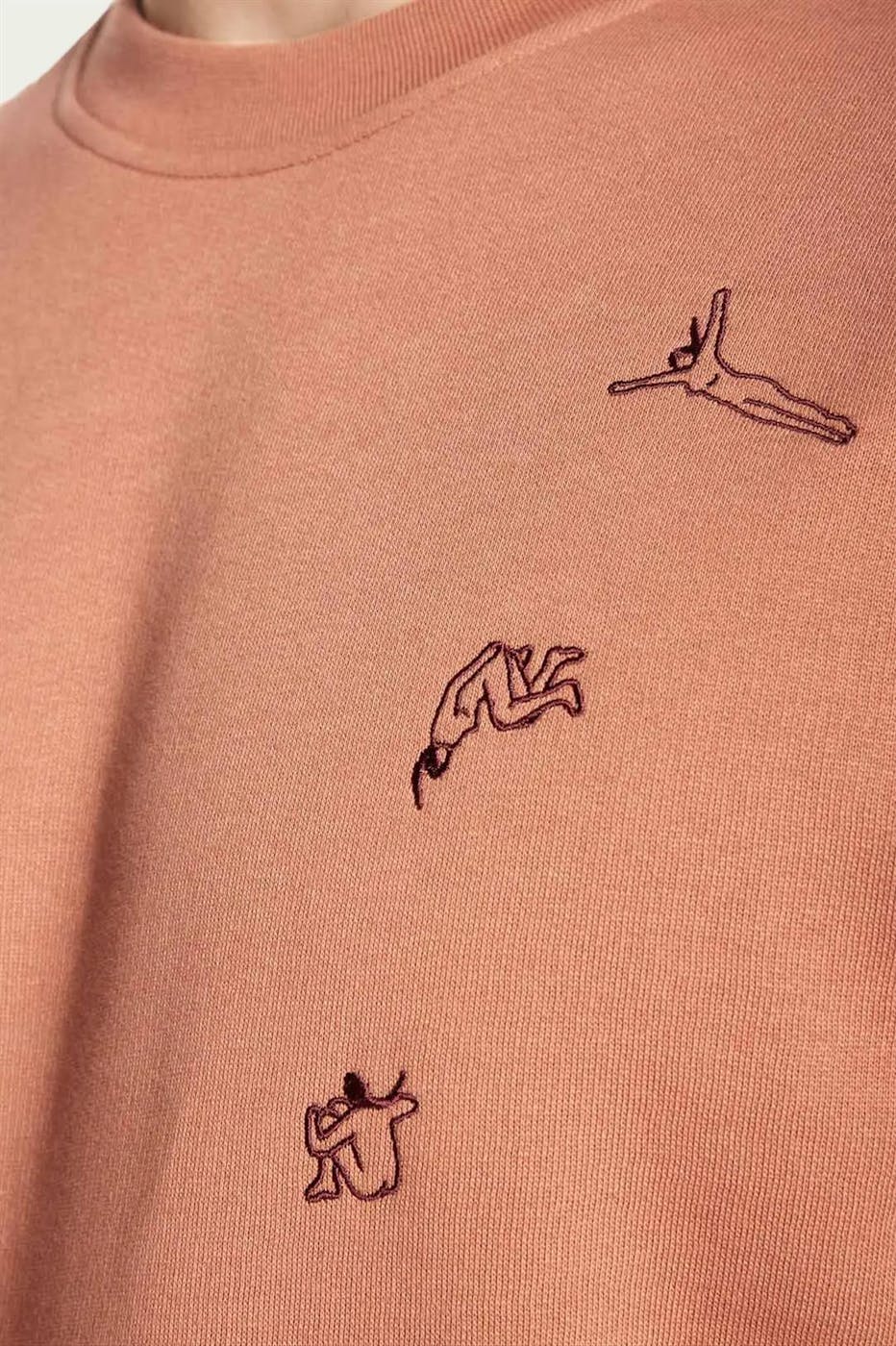 OLOW - Roestbruine High Dive sweater