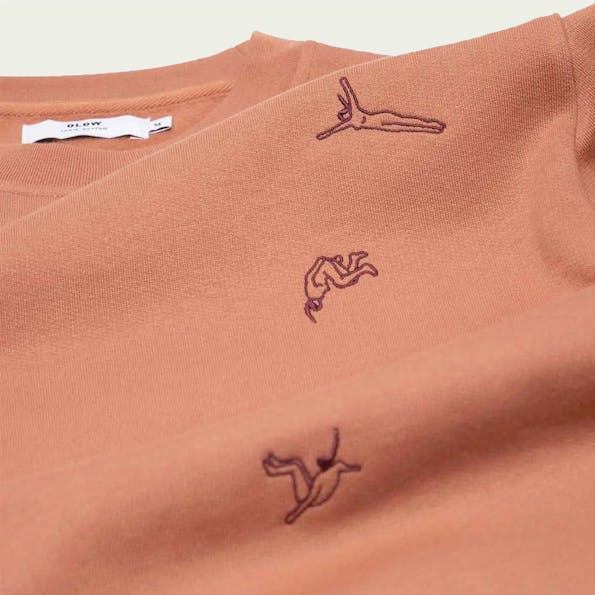 OLOW - Roestbruine High Dive sweater