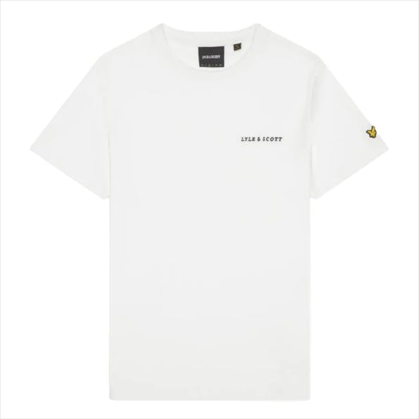 Lyle & Scott - Witte Embroidered T-shirt