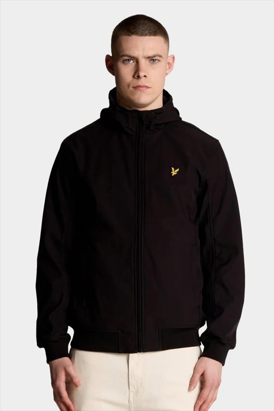 Lyle & Scott - Zwarte Softshell jas