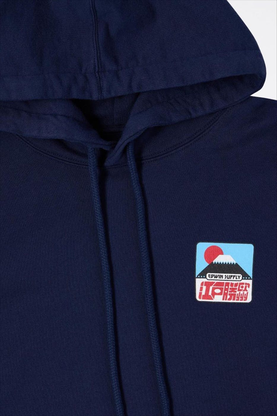 Edwin - Donkerblauwe Sunset on Fuji San hoodie