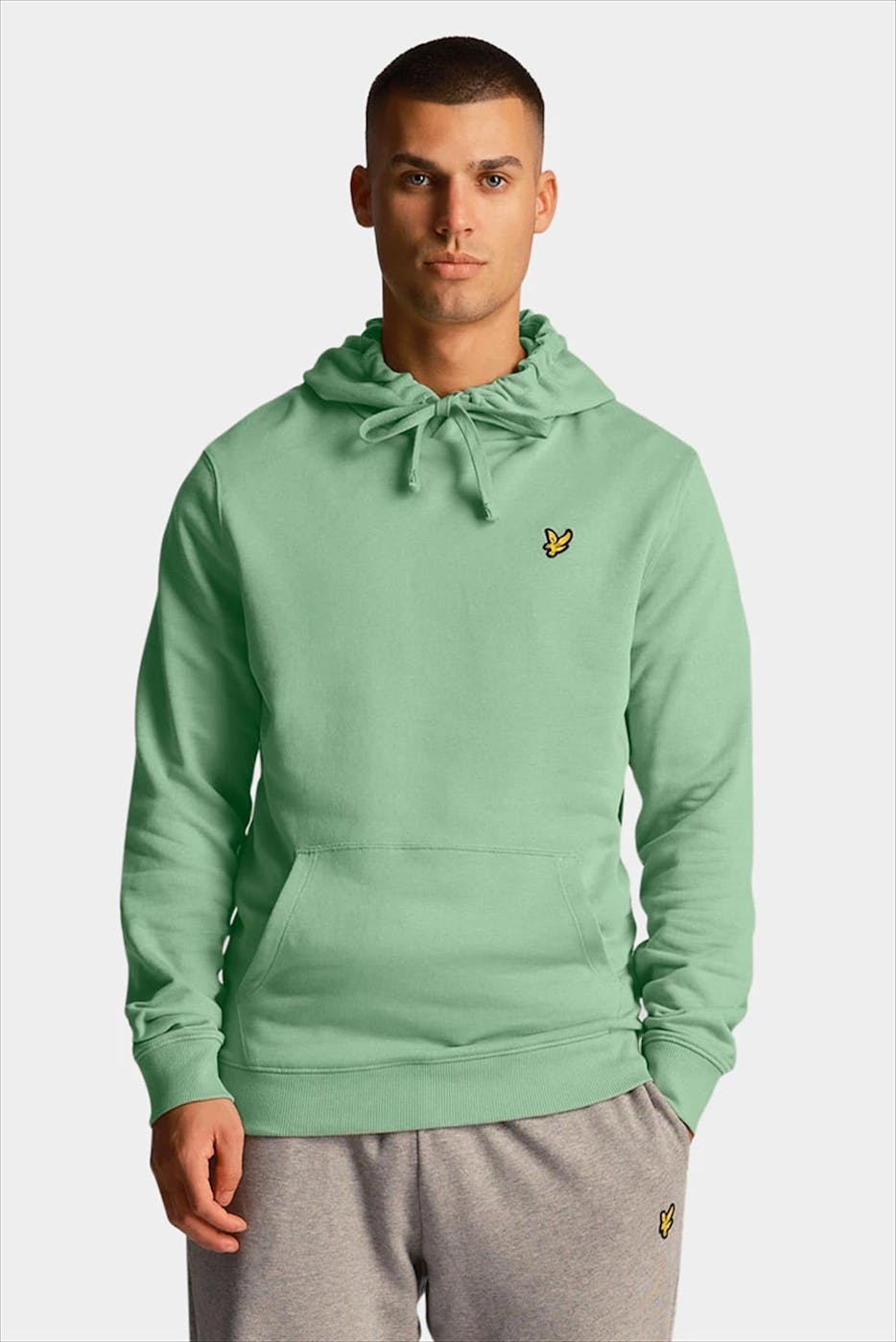 Lyle & Scott - Lichtgroene Pullover hoodie