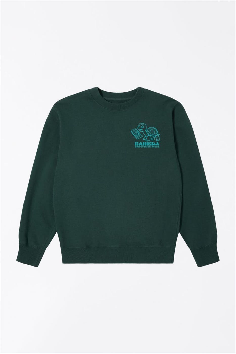 Edwin - Donkergroene Kamera sweater