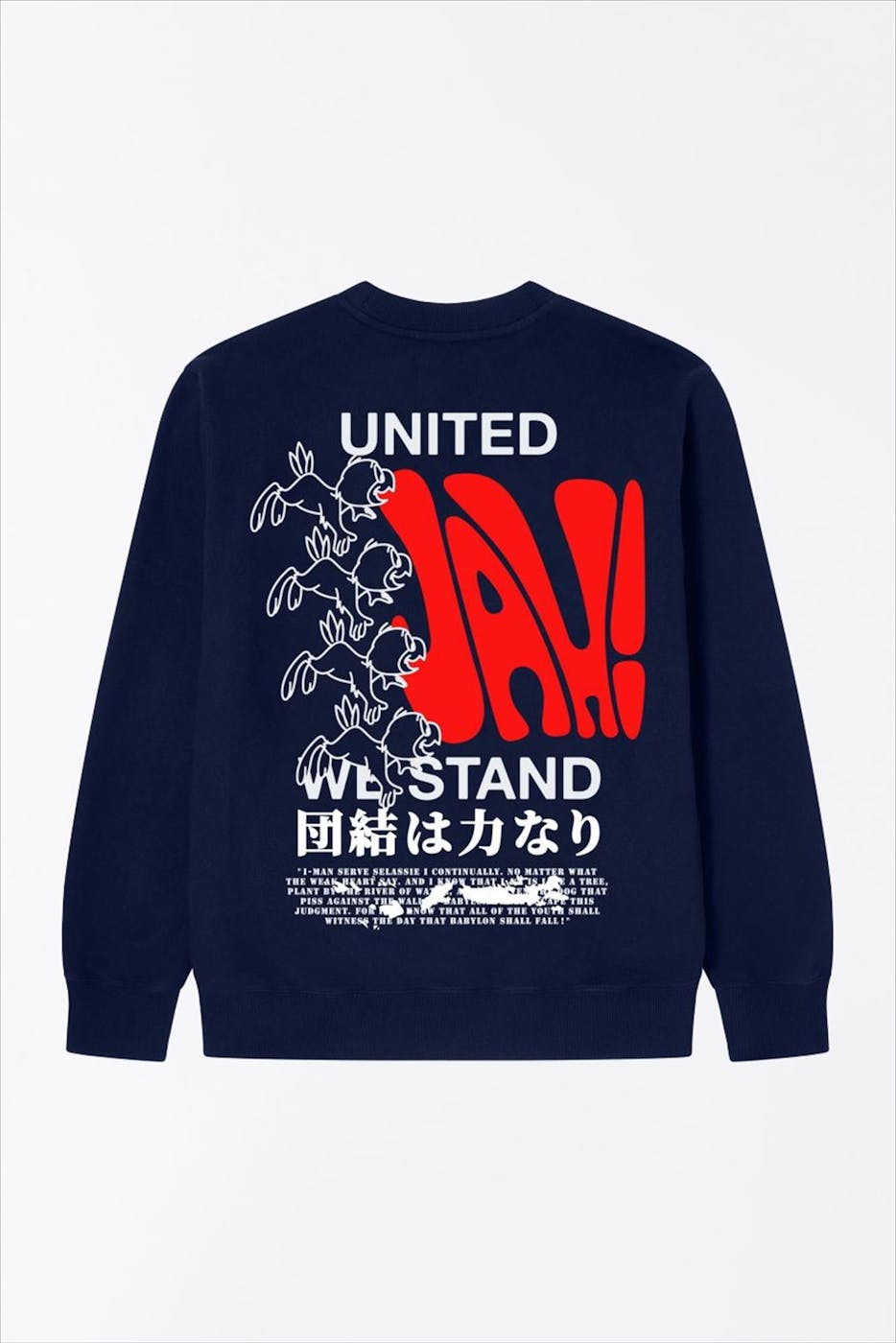 Edwin - Donkerblauwe United We Stand sweater