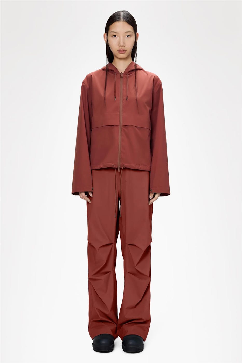 RAINS - Bordeaux Suva Hardshell Short String jas