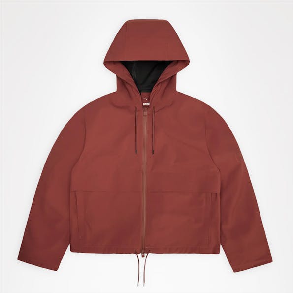 RAINS - Bordeaux Suva Hardshell Short String jas