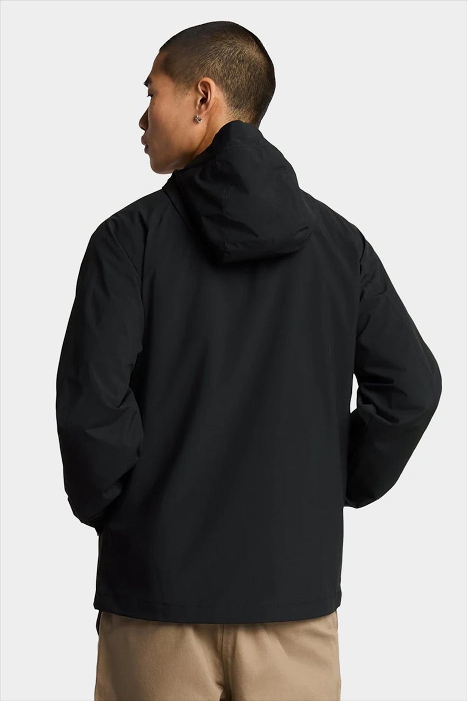 Lyle & Scott - Zwarte Hooded Shell jas