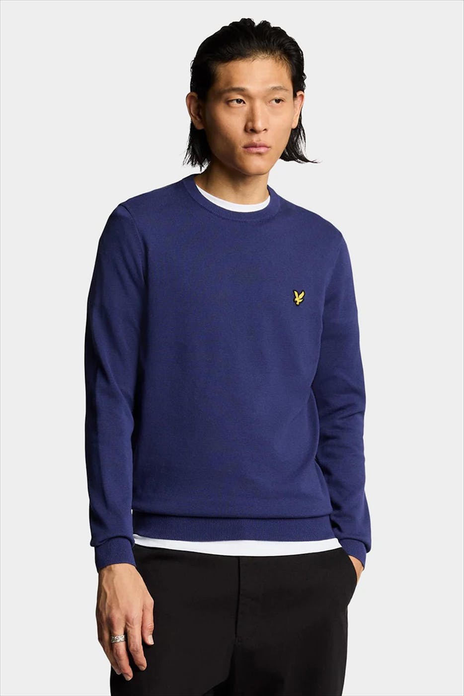 Lyle & Scott - Donkerblauwe Crew Neck trui