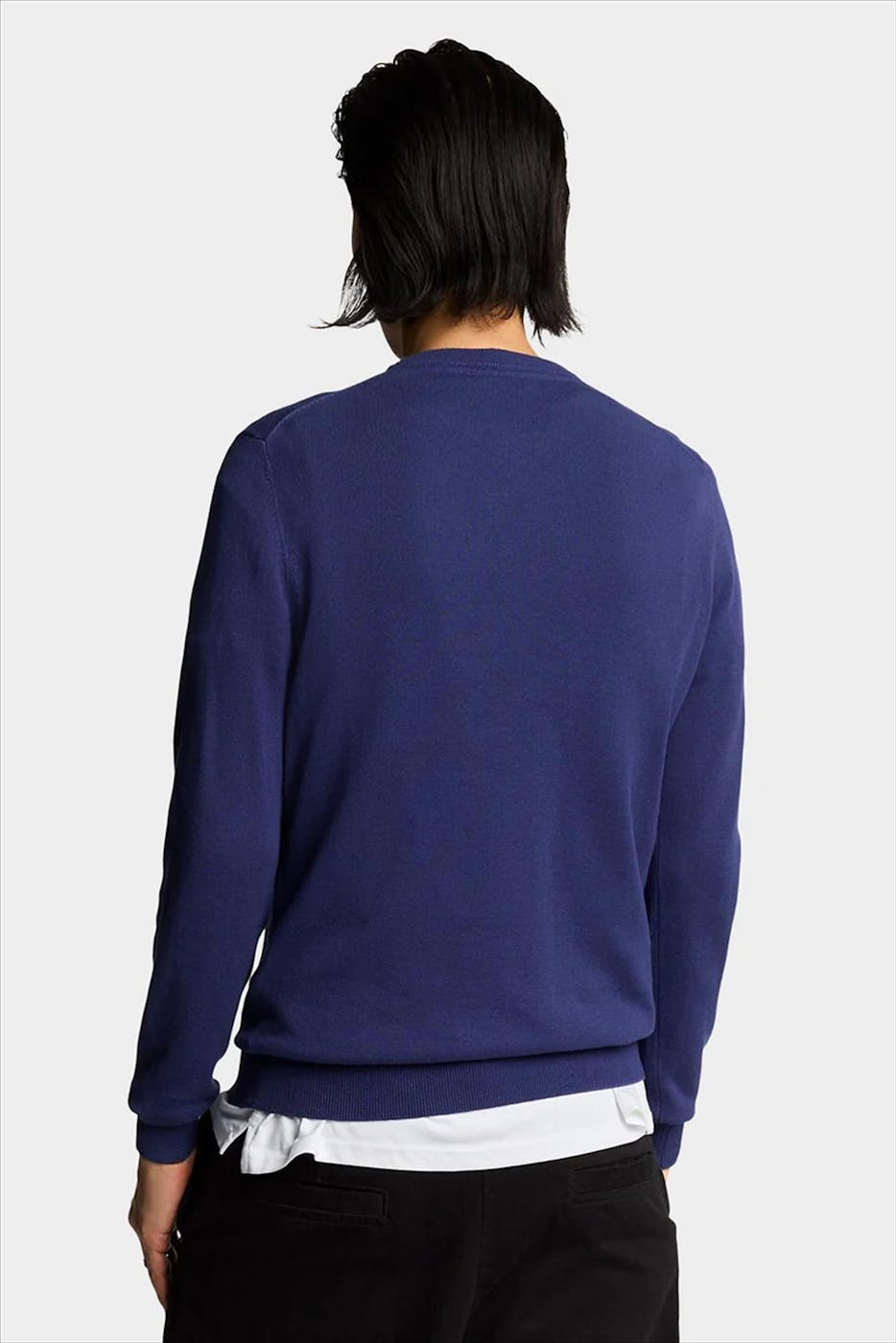Lyle & Scott - Donkerblauwe Crew Neck trui