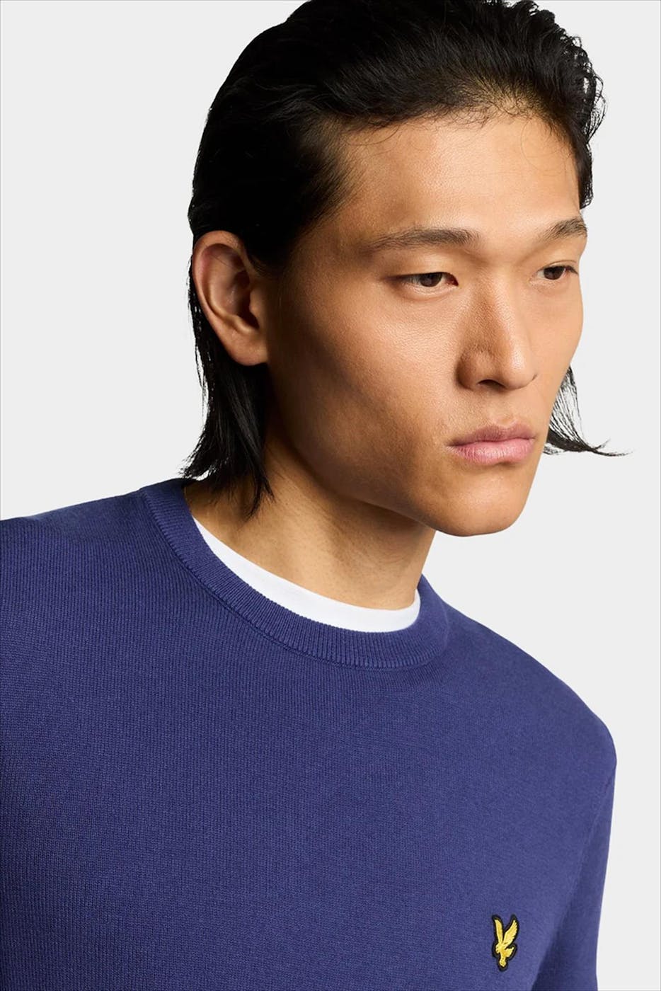 Lyle & Scott - Donkerblauwe Crew Neck trui