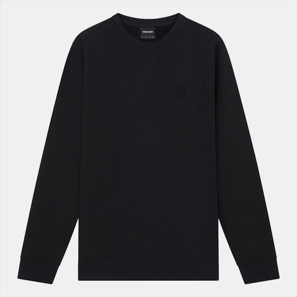 Lyle & Scott - Zwarte Tonal Eagle sweater