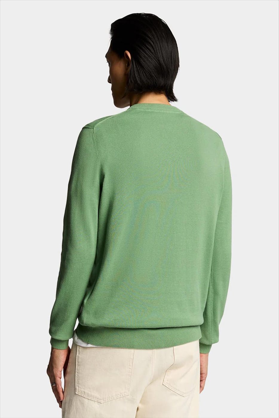 Lyle & Scott - Groene Crew Neck trui
